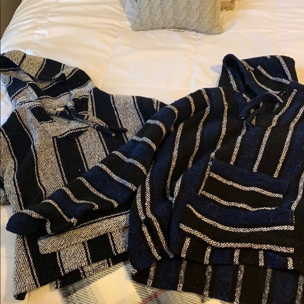 Two Baja Hoodies